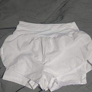SHEIN White Athletic Women's Shorts